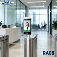 HFSecurity HF-RA08 - Logiciel prêt à l'emploi, SDK gratuit, IP65, double caméra, contrôle d'accès, reconnaissance faciale pour salle de sport