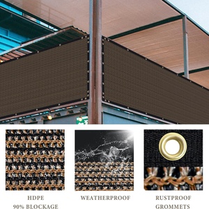 Sự riêng tư hàng rào Màn hình <span class=keywords><strong>Net</strong></span> Sunblock Đen ngoài trời <span class=keywords><strong>HDPE</strong></span> màu xanh lá cây lưới Tarp bóng vải lưới cho Patio sân sau sân vườn sân tennis - Product Image 2