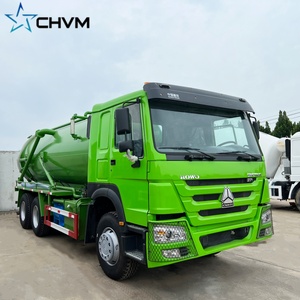 Yüksek kaliteli HOWO 6x 4 vidanjör yüksek Pression çamur pompalama kamyon vakum temizleme vidanjör vidanjör - Product Image 3