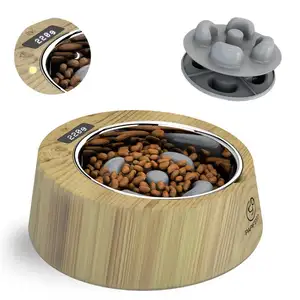 Manufacture Wholesale Slow Feeder Dog Bowls Smart Automatic Pet Food Dispenser Pet Bowls Feeders