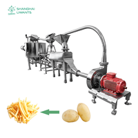 3000 kg/uur hoogprecisie hydro-snij systeem voor automatische voedsel-, groente- en fruitverwerkingslijn