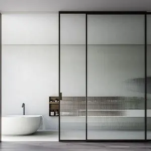 Trempé salle de bain REEDED douche panneaux de verre