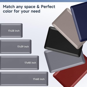Tappetino Anti-fatica per pavimenti da <span class=keywords><strong>cucina</strong></span> e da ufficio in PVC conico Texture PU senza lavaggio ispessito - Product Image 4