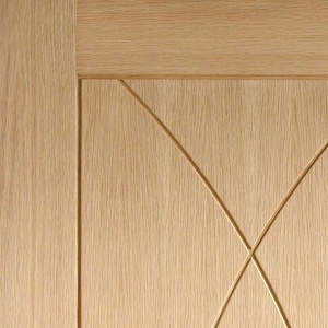 Contemporanea Moderna <span class=keywords><strong>Pesaro</strong></span> Rovere Stile Porta A Filo con Classique Arco Scanalature - Product Image 6