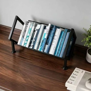 Desktop Bookshelf Adjustable Standing Type Rectangle PP Office Organizer Study Room <b>Storage</b> <b>Rack</b> - Product Image 3