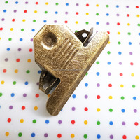 Clip à ressort en papier vintage de style ancien en laiton antique bronze 85mm pince à presse-papiers papillon en métal pour dossier de carte de menus