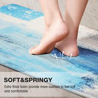 Tapis de cuisine anti-fatigue pour sol de cuisine, tapis rembourrés antidérapants, tapis de cuisine imperméables, tapis de confort pour se tenir debout