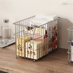 Cesta de Almacenamiento Moderna de Acero Inoxidable 304 para Cocina, Soporte para Toallas, Impermeable, Rectangular, para Artículos Diversos - Product Image 4