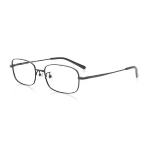 스테인레스 스틸 금속 남녀 작은 사각형 모양 광학 프레임 안경 광학 프레임 안경