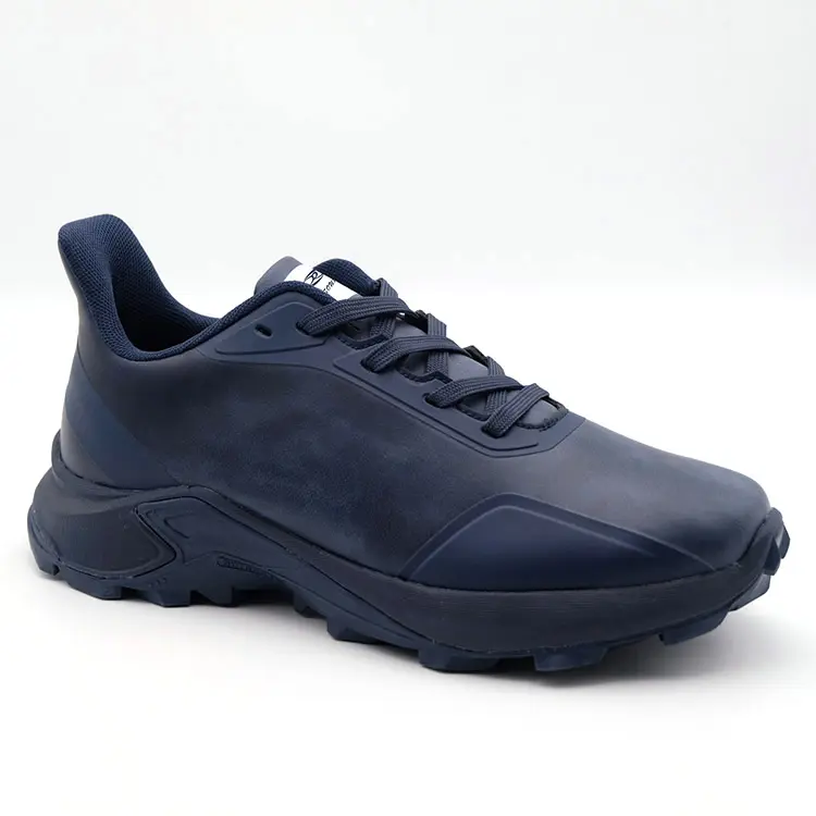 Blue sports casual Man Fake Leather Comfort Outdoor Leisure Shoes