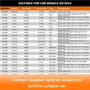Masuma อะไหล่ ML-9030สำหรับ DAIHATSU <span class=keywords><strong>altis</strong></span> & Lexus ES 48820-33040 51320-1177g - Product Image 5