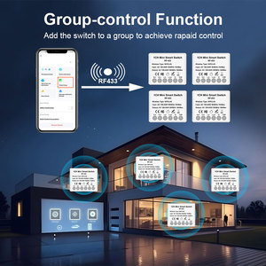 Tuya Smart Life Interruptor inalámbrico Iluminación LED Wifi Smart 1 Gang Control remoto Alexa Google RF 433MHz - Product Image 4