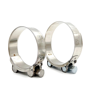 Abrazadera de tubo de un solo perno roubusto de acero不可氧化的para trabajo pesado - Product Image 3