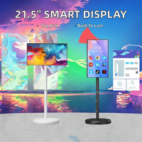 OFD 21.5 İnç LCD LED Beyaz Mobil Tablet PC Pil Döndürülebilir Dokunmatik Ekran Monitör Android 15 İnteraktif Akıllı Ekran Öğrenme