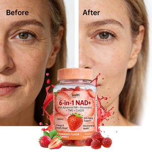 Gummies 6-en-1 NAD+ CoQ10 Resvératrol : Stimule la réparation cellulaire, améliore la fonction cognitive, maintient la vitalité, bienfaits antioxydants - Product Image 3