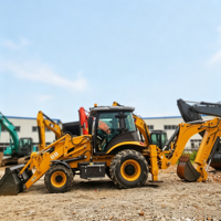 Fengya 88 Backhoe Loader 4x4 4WD 2.5Ton CE EPA Euro5 Excavator Loader Baru  Kapasitas Bucket 1m3  Front Loader Backhoe