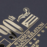 Autocollants de transfert DTF 3D en feuille d'or métallique pour emballages cadeaux de luxe, décalcomanies à texture métallique avec logo personnalisé imprimé