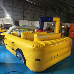 Auto Gonfiabile Galleggiante per Sport Acquatici, Tubo Gonfiabile Trainabile per <span class=keywords><strong>Avventure</strong></span> in Laghi e Spiagge, Barca Gonfiabile a Forma di Auto - Product Image 3