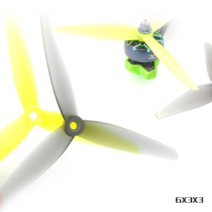 Hélices FPV HQProp 6X3X3 à 3 pales, <span class=keywords><strong>vol</strong></span> fluide et équilibré pour drone de course longue portée Cinelifter, 4 pièces/paquet, accessoires - Product Image 1