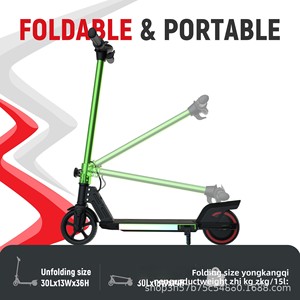 Patinete Eléctrico para Niños, Monopatín de Aluminio de Dos Ruedas, Luces LED de Colores, Acelerador Electrónico, Frenos Electrónicos, Plegable - Product Image 4