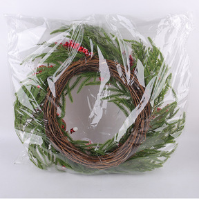 Guirnalda Navideña de Piñas y Bayas de 55 cm, Decoración Navideña Creativa con Bolas de Navidad, Anillo de Vid, Decoración Floral, Venta al por Mayor - Product Image 5