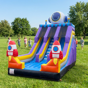 <span class=keywords><strong>Château</strong></span> gonflable pour enfants et adultes - Utilisation commerciale, fête, divertissement, location intérieure/extérieure, matériau PVC, installation facile, tailles personnalisées - Product Image 2