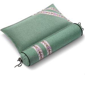Almohada cilíndrica de ajenjo antibacteriana natural para alivio cervical, medicina tradicional china antigua, almohadas circulares para el cuello - Product Image 1