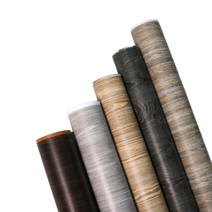 PVC de grano de madera <span class=keywords><strong>para</strong></span> muebles, rollos de lámina de membrana de <span class=keywords><strong>vinilo</strong></span> decorativos, laminado de puerta no autoadhesivo <span class=keywords><strong>para</strong></span> tablero de madera contrachapada WPC <span class=keywords><strong>MDF</strong></span> - Product Image 1