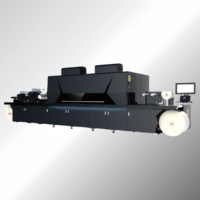 Imprimante d'étiquettes de bouteilles à jet d'encre UV Machine à étiquettes rouleau à rouleau d'autocollants en un seul passage Imprimante de film couleur métallique pour les petites entreprises