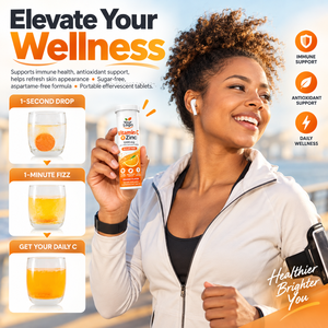 Comprimés effervescents OEM de vitamine C et zinc : stimule le bien-être quotidien, reconstitue les besoins en vitamines quotidiennes, fournit des antioxydants, pratique et rapide. - Product Image 3
