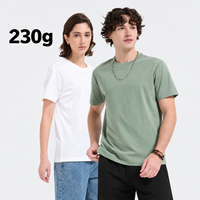 T-shirt respirant en coton lourd 230G, coupe classique, contrôle qualité strict, personnalisé pour les acheteurs en gros de vêtements