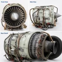 Moteur turbofan TFE731-2-2B 17,3 kN AR 14052h TSN Honeywell pour avion d'affaires Learjet – Pièces de démontage et formation MRO