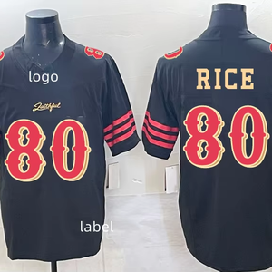 2025 nuevo estilo de alta calidad camisetas de fútbol americano 49ers equipo #80 #13 #23 #54 #85 #97 Jersey cosido bordado - Product Image 1