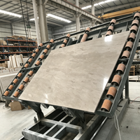 Vente directe d'usine de marbre gris César naturel, acceptant les commandes de tailles personnalisées, adapté aux murs intérieurs et aux plateformes d'îlots.