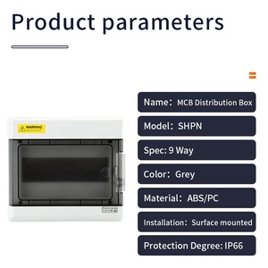 Caja de Distribución Eléctrica Impermeable IP66, Material ABS, Caja de Conexiones para Medidor de Energía Solar - Product Image 4