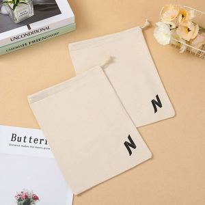 Bolsa de Regalo Personalizada de 7 Pulgadas con Cordón de Algodón Ecológico, Logotipo Bordado con Serigrafía, Bolsa de Moda al por Mayor, MOQ 200 Piezas - Product Image 2
