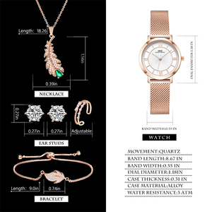 Sang trọng Seiko phiên bản giới hạn của phụ nữ thạch anh Analog xem không thấm nước thép không gỉ ban nhạc hợp kim trường hợp kinh doanh thời trang Hộp Quà Tặng - Product Image 5