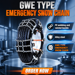 <span class=keywords><strong>Cadenas</strong></span> de <span class=keywords><strong>Nieve</strong></span> <span class=keywords><strong>para</strong></span> Auto HIDEA Tipo GWE, Instalación Rápida OEM, Acero Aleado Galvanizado con Cinta de PE y Hebilla de Trinquete <span class=keywords><strong>para</strong></span> Carreteras de Hielo - Product Image 3