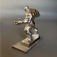Statue en alliage d'aluminium Hulk usinée CNC / Service de prototypes d'impression 3D personnalisés avec production et expédition rapides dans le monde entier