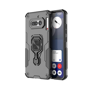 Étui de téléphone de luxe personnalisé de créateur, populaire, antichoc, en armure rigide avec anneau métallique rotatif à 360° <span class=keywords><strong>incassable</strong></span> pour Nothing 4A 5G - Product Image 1