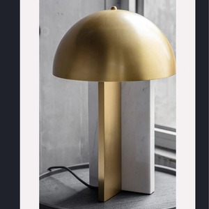 Lampe de table en marbre E27 Led 220V, commande par interrupteur, pour salon, chambre à coucher, salle d'exposition, lampe de chevet - Product Image 1