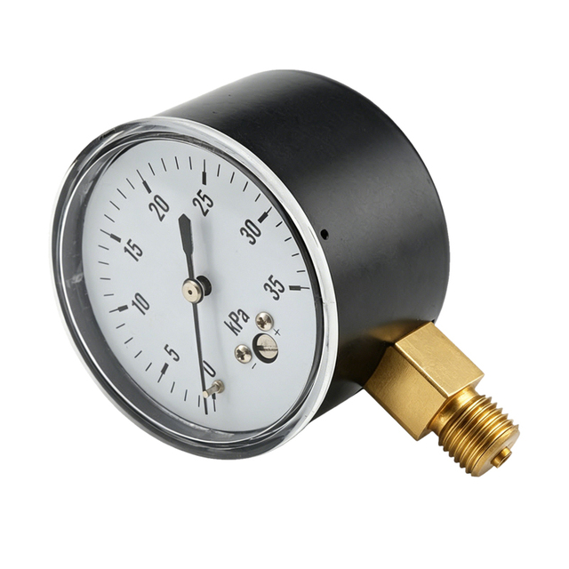 ZX-7-1 Radial Type Capsule Pressure Gauge with Brass Thread, Stable Performance for Low Pressure Measurement