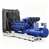 Générateur diesel industriel monophasé 1000 kW à châssis ouvert 50/60 Hz avec télécommande automatique, portable pour chantier de construction