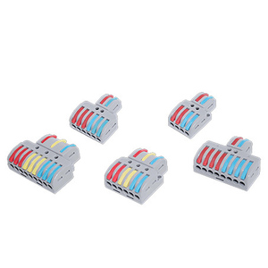 Multi Port Quick Wire Connector Terminal Block Universal Solid Stranded Spring Pressed Copper Contact Efficient <b>Panel</b> <b>Lighting</b> - Product Image 3