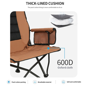 Ghế xếp ngoài trời chất lượng cao Kejie, có tựa lưng cao, in logo tùy chỉnh, kiểu ghế xếp dã ngoại, chất liệu vải. - Product Image 4