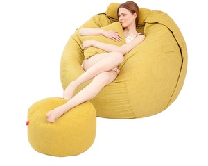 <span class=keywords><strong>Sofa</strong></span> Sack - Sillón Puff Ultra Suave - Sillón Puff de Espuma Viscoelástica con Funda de Microfibra - Mueble <span class=keywords><strong>Relleno</strong></span> de Espuma - Product Image 3
