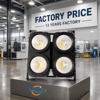 Sailwin 4 Yeux 4*100W DMX512 COB LED Blanc Chaud Projecteur Blinder Par pour Éclairage de Scène, Théâtre, Studio et Fêtes