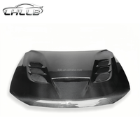 Trockene Kohlefaser-Motorhaube im Viper-Stil für Dodge Durango SRT Hellcat 2011-2023 Belüftete Fronthaube Motorabdeckung