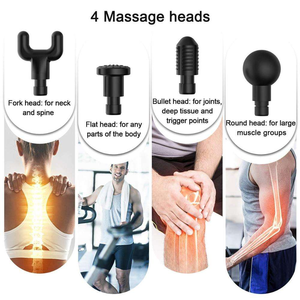Pistola Massaggiante Elettrica a Vibrazione 1200-3300 RPM/Min con Testina Staccabile per Dolori a Schiena, Gambe e Corpo, Uso Domestico e Bellezza - Product Image 6