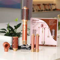 Styler multifonction 5 en 1 pour salon, brosse sèche-cheveux à chauffage rapide, fer à boucler, lisseur, outils de coiffage